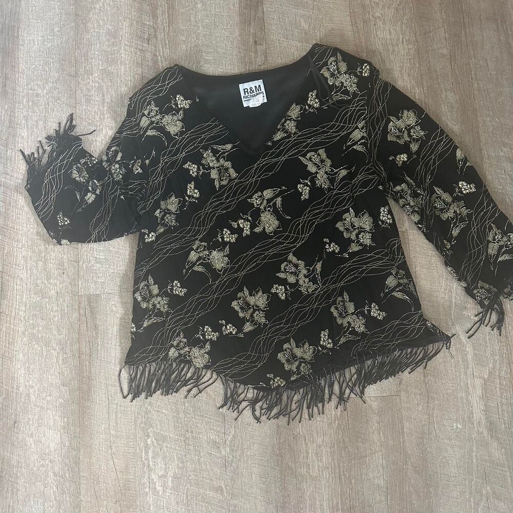 R-m-richards Women's Black Blouse